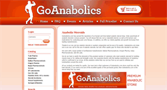 Desktop Screenshot of goanabolics.com